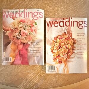 Martha Stewart Weddings Magazine Bundle Vintage Spring 2004 and Fall 2002